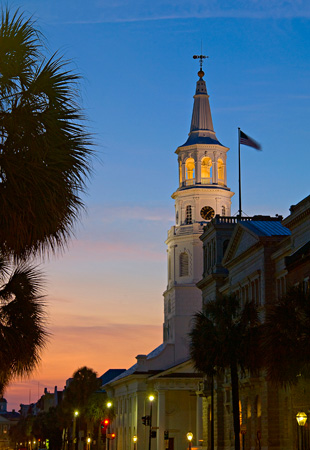 St. Micheal's Cathedral on Broad Street, Charleston, SC