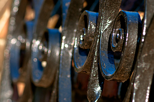 Ironwork Closeup on Broad Street Charleston SC