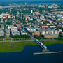 Aerial photo of Waterfront Park, Charleston SC